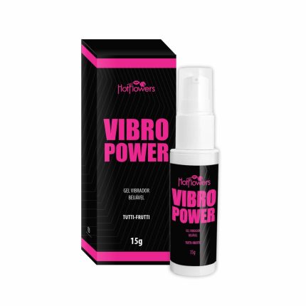 VIBRO POWER Gel Beijável Com Sabor Tutti Fruti