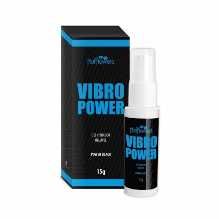 VIBRO POWERGel Beijável Com Sabor Power Black